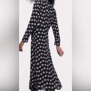 Zara Black Floral Dress